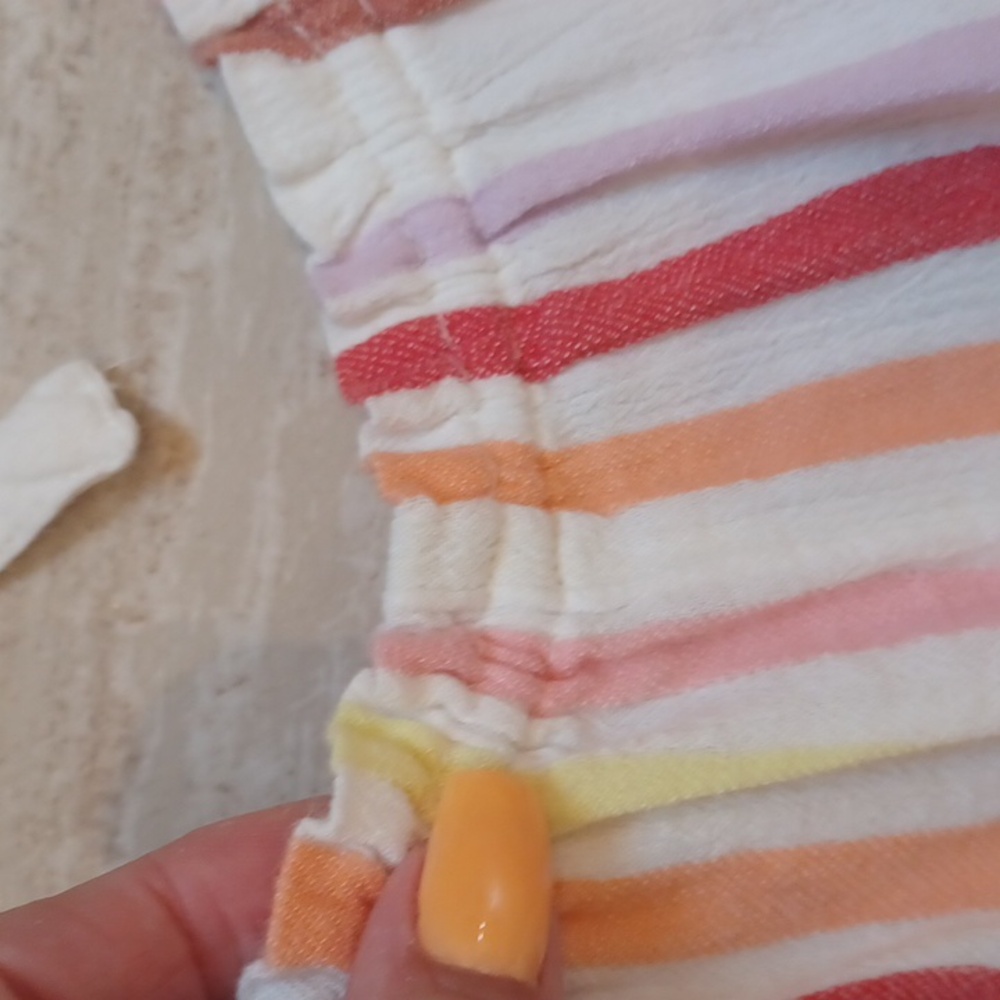 Aerie Multi-Color Striped Tie Romper - Picture 4 of 8